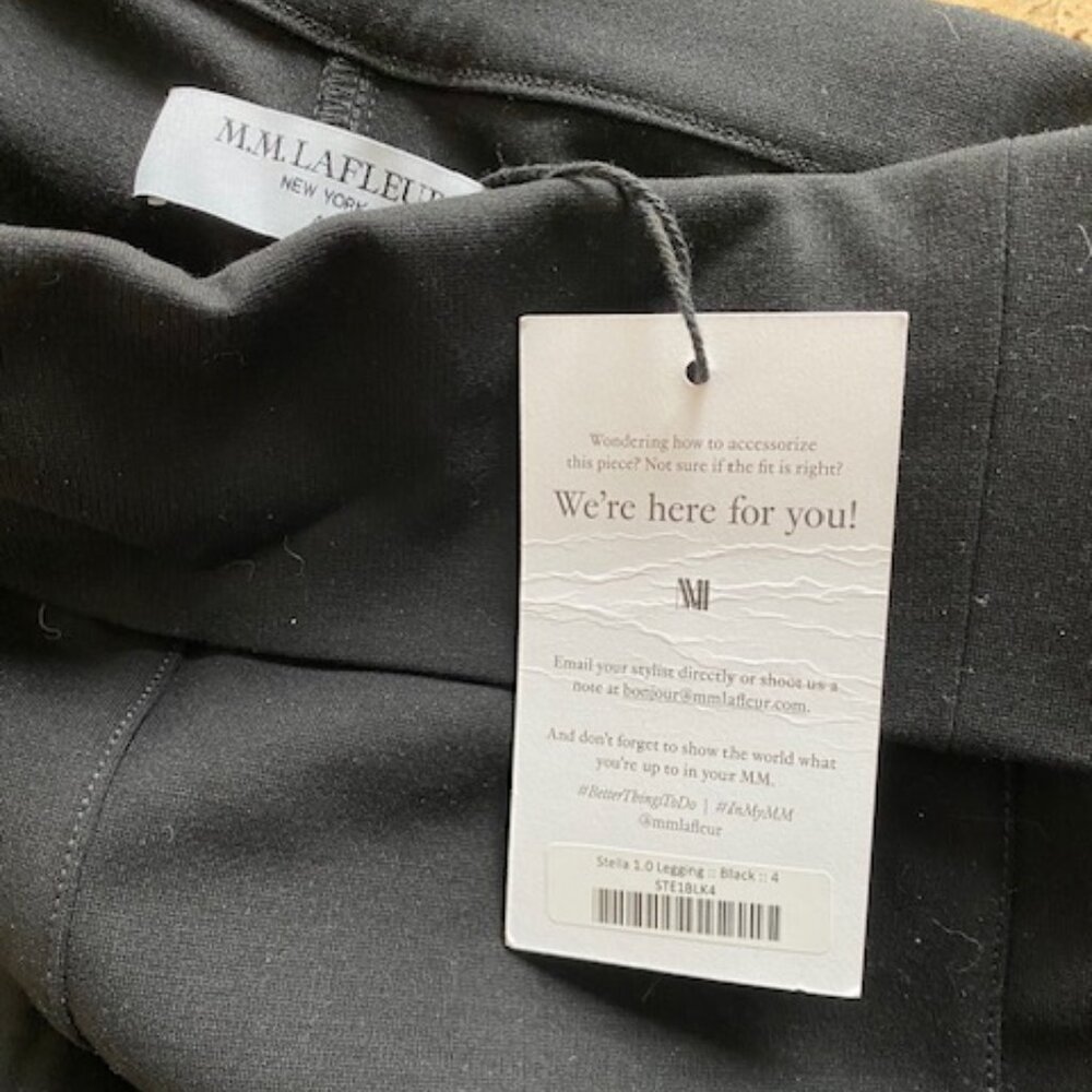 NWT - The Stella Legging 1.0, black, size 4 - Picture 4 of 4